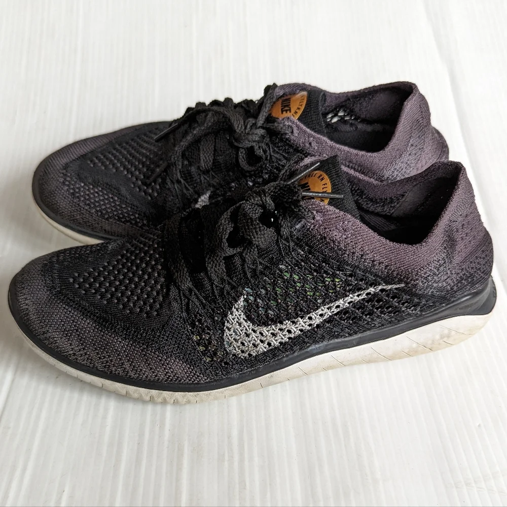 NIKE Free RN Flyknit 2018 Black Running Shoes Sneakers